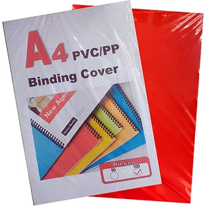 Kırtasiye Pvc Cilt Kapağı Kırmızı