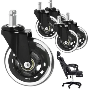 5 Adet 11 Mm X 22 Mm Sessiz Sandalye Tekerlekleri (Yurt Dışından)