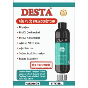 Ağız ve Diş Bakım Solüsyonu 350 ml
Diş eti,ağız içi aft,ağız kokusu,diş eti kanaması