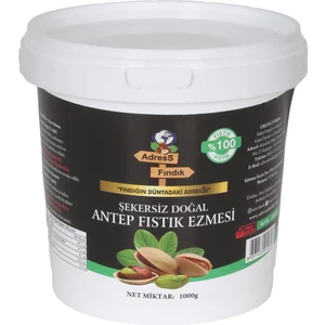 Adress Fındık Şekersiz Doğal Antep Fıstık Ezmesi 1 kg