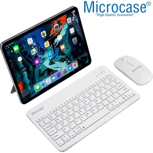 Tablet ve Telefonlar Için Bluetooth Klavye ve Mouse Set - AL3476 BEYAZ