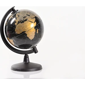 Işıksız Gold Dünya Küre ( Yerküre )  26 cm