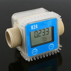 K24 Dijital-Resetlemeli- Sıvı Akış Ölçer Cihazı-Debimetre-Mazot Sayacı: