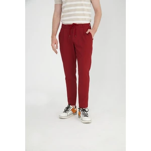 Erkek Regular Fit Fermuarlı ve Bağcıklı Rahat Jogger Pantolon
