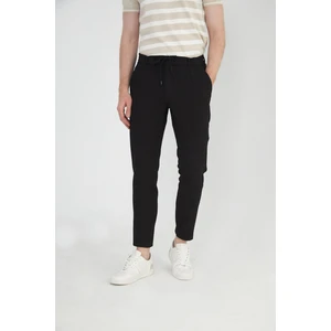 Erkek Regular Fit Fermuarlı ve Bağcıklı Rahat Jogger Pantolon