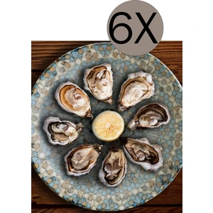 Bonna Porselen Luca Mozaik Gourmet 27 Cm Servis Tabak 6 Adet S-Mt-Lucmzgrm27dz