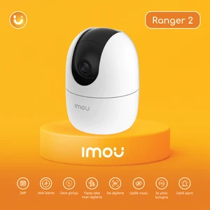 IMOU Ranger 2 İç Ortam Akıllı WiFi PT Kamera/2 MP-Gece Görüşü-360° Hareket-İnsan Algılama-İki Yönlü Konuşma-SD Kart Desteği-ONVIF-Bulut(IPC-A22EP)