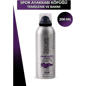 Fabcare Spor Ayakkabı Temizleme ve Bakım Köpüğü 200 ml