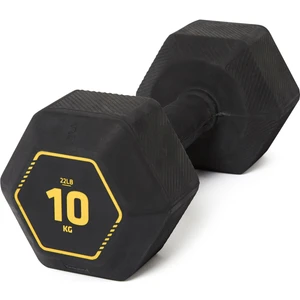 CORENGTH Kauçuk 10 Kg Dambıl - Siyah - Hex - Kas Geliştirme / Crosstraining
