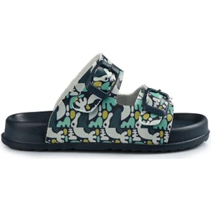 Gibli II Baskılı Erkek Çocuk Lacivert Terlik