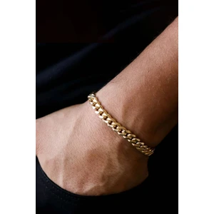 The Collection Gurmet Klasik Kararmaz Gold Erkek Çelik Bileklik