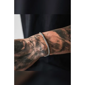 The Collection Unisex Angelus Kararmaz Gümüş Çelik Bileklik