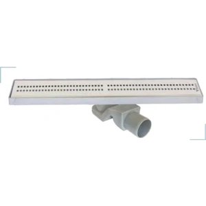 Line /4-E A-40 cm Ø50 Lineer Duş Kanalı Cube Izgaralı
