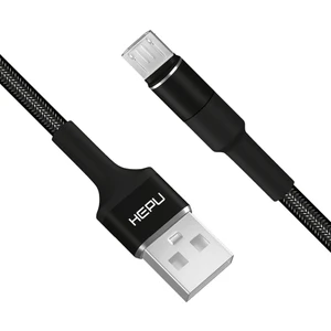 HP-414 Solid USB - Micro USB Qc3.0 3.1A Şarj Kablosu 1mt Siyah