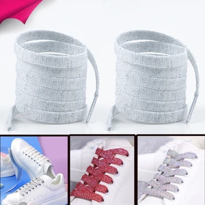 Airyfoot Beyaz 120 cm Simli Yassı Bağcık, Bot, Spor, Converse, Günlük Ayakkabı Bağcığı