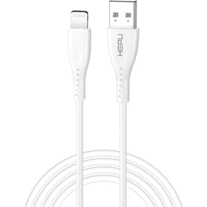 Hepu HP-419 Venus USB - Iph Lightning Qc3.0 3.1A Şarj Kablosu 1mt Beyaz