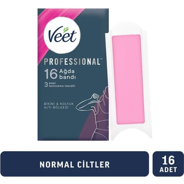 Veet Professional Sir Ağda Bandı Bikini ve Koltukaltı Bölgesi Normal Ciltler