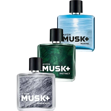 Avon Musk Marine Musk Instinct ve Musk Mineralis Erkek Parfüm