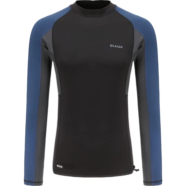 Decathlon OLAIAN Erkek Uv Korumalı Uzun Kollu Sörf Tişörtü - Mavi -