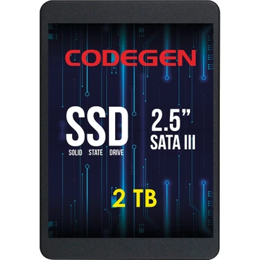 Universal Codegen 2tb CDG-2TB-SSD25 560- 500MB/S SSD Sata-3