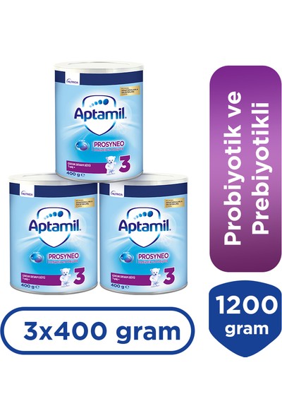 Aptamil Prosyneo 3 Çocuk Devam Sütü 400 gr 1 Yaş+ x 3 Adet