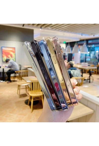 Arazon Apple Iphone 13 Pro Max Star Diamond Melek Gözler Lens Korumalı Kılıf