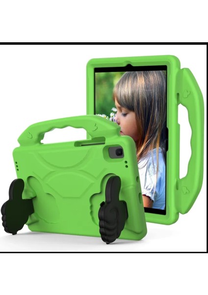 Samsung Galaxy Tab A7 T500 T505 T507 10.4 Inç Çocuk Kılıf Tutmalı Standlı Silikon Like Case