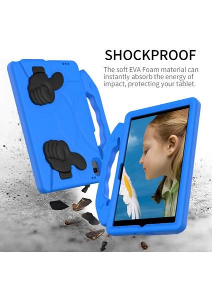 Samsung Galaxy Tab A7 T500 T505 T507 10.4 Inç Çocuk Kılıf Tutmalı Standlı Silikon Like Case