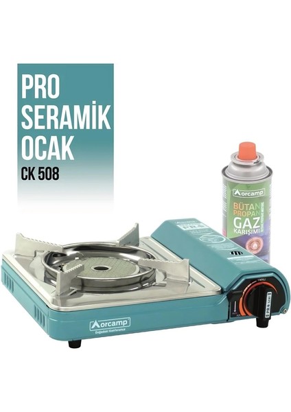 Orcamp Tekli Portatif Pro Seramik Ocak Mavi CK-508