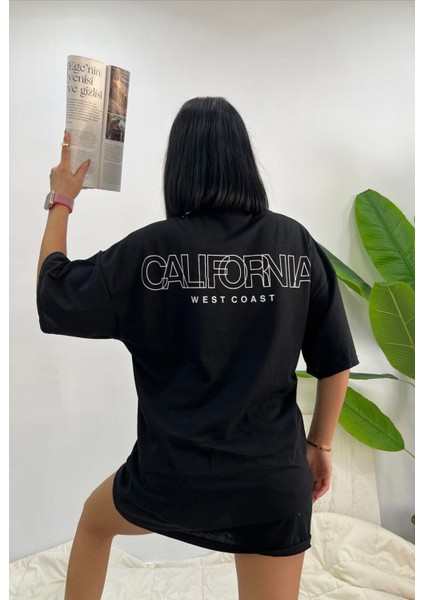 Kadın Siyah California T-Shirt fiyatları