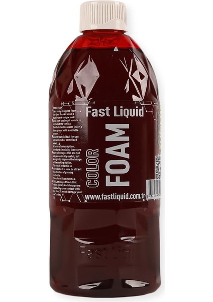 Fast Liquid Color Foam 500 ml Renkli Araç Şampuanı (Pembe)