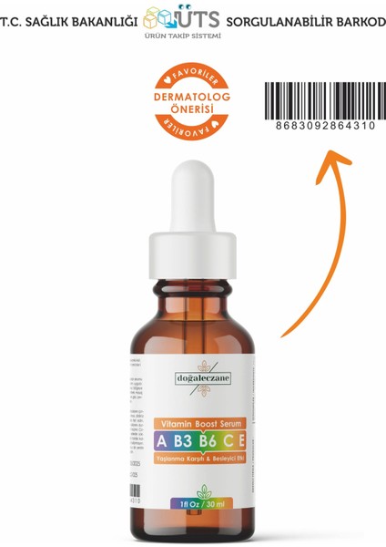 Vitamin Boost Serum A-B3-B6-C-E Vitaminleri fiyatları