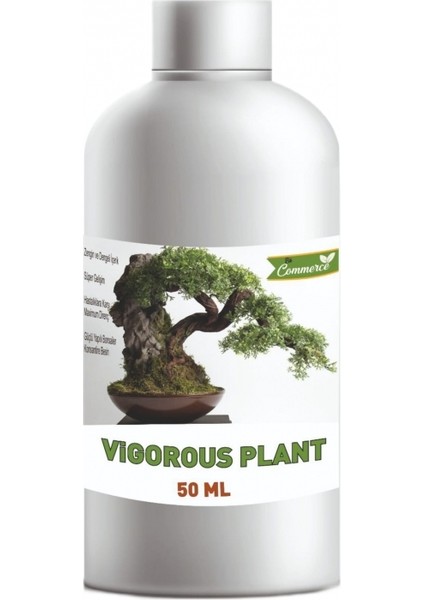 BK Commerce Vigorous Plant Bonsai Besini Vitamini - Konsantre Sıvı Bitki Besini 50 ml