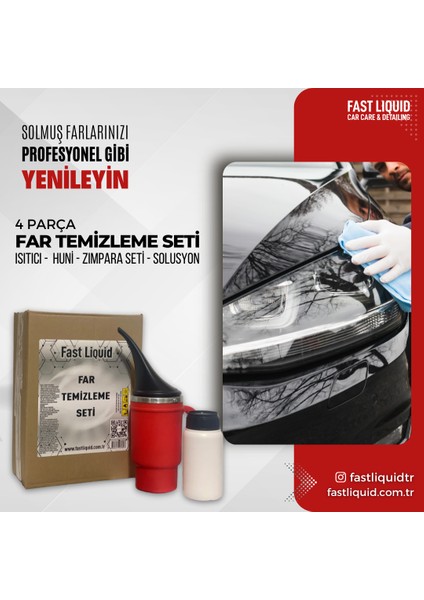 Fast Liquid Far Temizleme ve Parlatma Seti