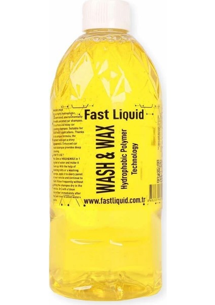 Fast Liquid Wash & Wax  ( 500ML * 2 )   1 Lt Hidrofobik Araç Şampuanı