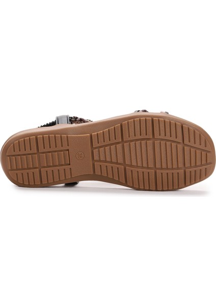 Günlük Taşlı Kadın Sandalet 23Y150-4 fırsatları