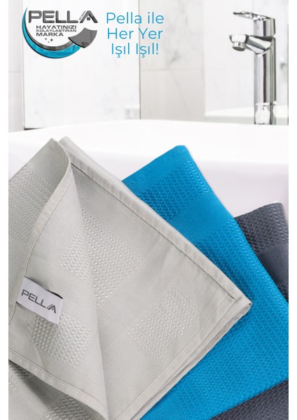 Pella Active Çamaşır Suyu ile Kullanılabilen Mikrofiber Bez 12'li Temizlik Bezi