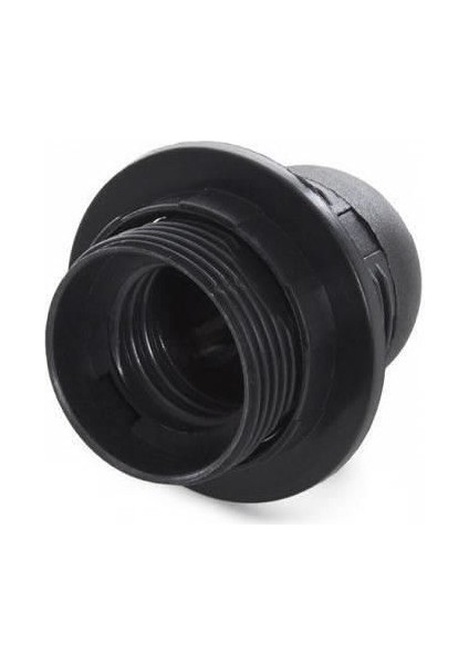 Italyan Duy E27 Dişli Siyah Far