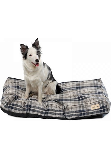 Lima Varius Mavi Kareli Köpek Yatağı M 60X90CM
