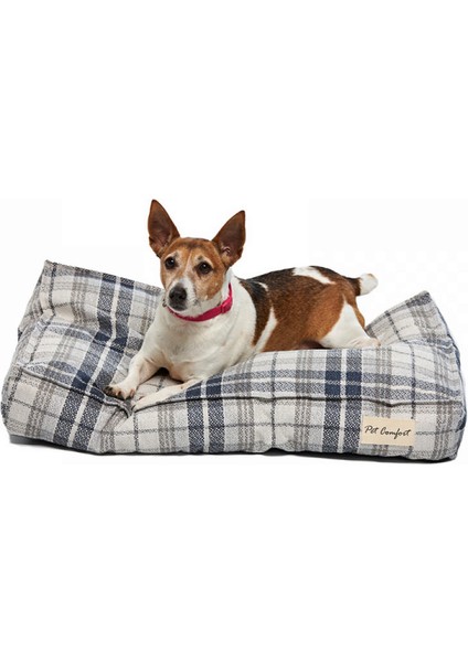 Lima Varius Mavi Kareli Köpek Yatağı S 40X70CM