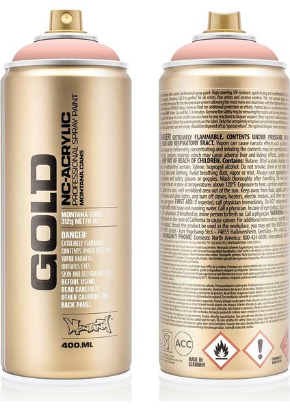 Montana Gold Akrilik Sprey Boya 400ML Shrimp Pastel CL2100 modelleri