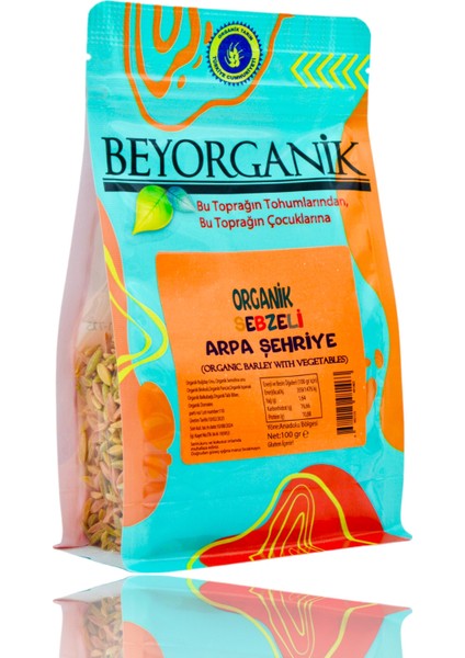 Organik Sebzeli Arpa Şehriye 100GR