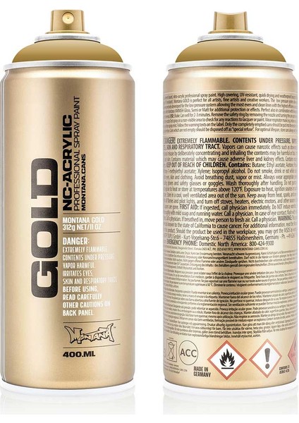 Montana Gold Akrilik Sprey Boya 400ML Sand CL8300 modelleri