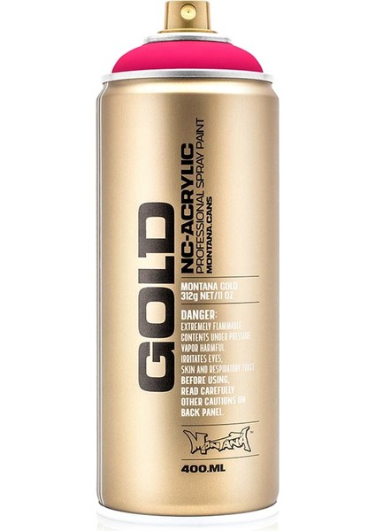 Montana Gold Akrilik Sprey Boya 400ML Gleaming Pink (Fluo) F4000