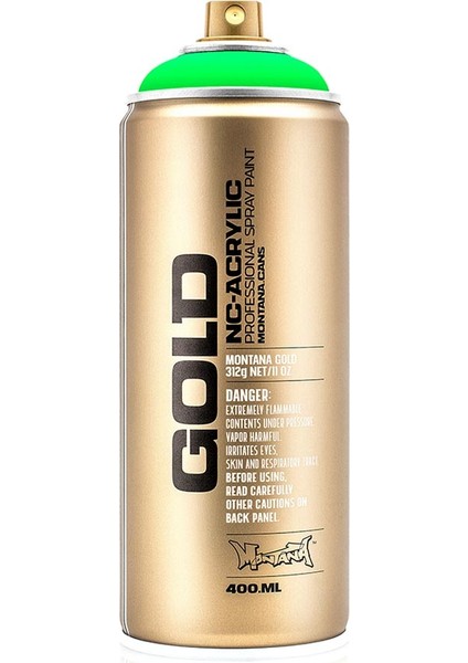 Montana Gold Akrilik Sprey Boya 400ML Acid Green (Fluo) F6000