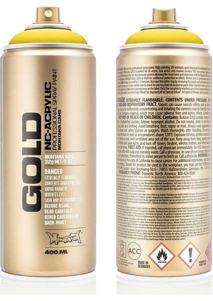 Montana Gold Akrilik Sprey Boya 400ML Citrus 1020 modelleri