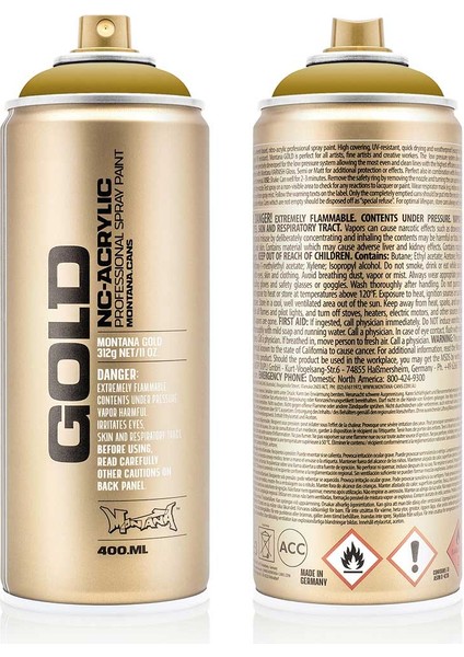 Montana Gold Akrilik Sprey Boya 400ML Mustard 1060 modelleri