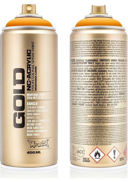 Montana Gold Akrilik Sprey Boya 400ML Golden Yellow 1240 modelleri
