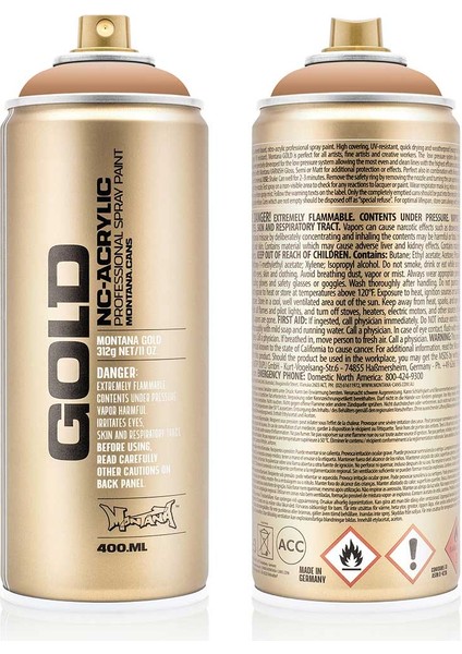 Montana Gold Akrilik Sprey Boya 400ML Toffee 1440 modelleri