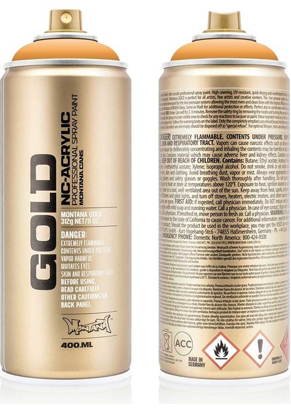 Montana Gold Akrilik Sprey Boya 400ML Blast Orange 2030 modelleri